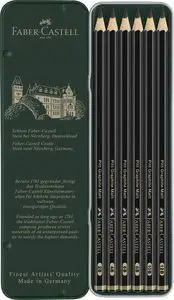Lapiz Faber Castell Pitt Graphite Matt 6 Graduacio