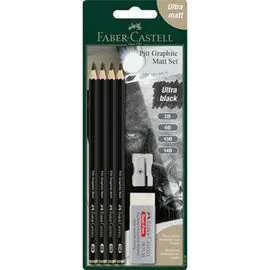 Blister de Grafito Pitt Graphite Matt 2B 6B 10B 14