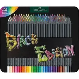 Lapiz Faber Castell Black Edition 100 Colores