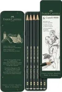 Lapiz Fabel Castell 9000 Caja 6 Graduaciones