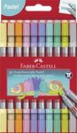 ROTULADOR FABER CASTELL DOBLE PUNTA COLORES PASTEL