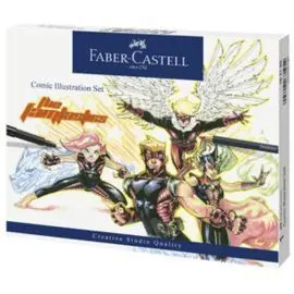 Juego Ilustracion Comic Faber Castell 13 Piezas
