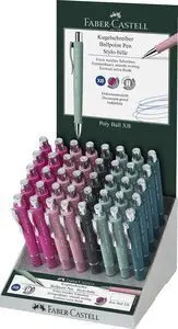 Boligrafo Faber Castell Poly Ball Xb Expositor 40