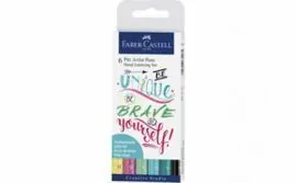 Set 6 Rotuladores Pincel Faber Castell Pitt Hand L