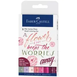 Set 8 Rotuladores Faber Castel Pitt Hand Lettering