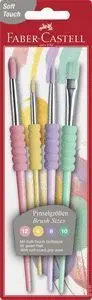 Pinceles Faber Castell Colores Pastel Blister 4 ud