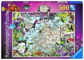 Puzzle 500 Pz Mapa Europeo, Circo Peculiar