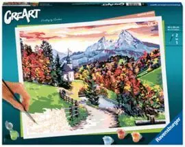 Juego Pintar por Numeros Creart Premium Paisaje Pr