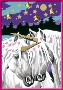 Pintar por Numeros Creart Classic - Unicornios Ena