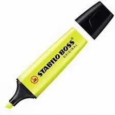 Marcador Fluorescente Stabilo Amarillo