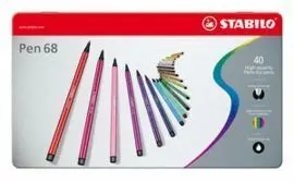 Rotulador Stabilo Pen 68 Estuche 40Unid