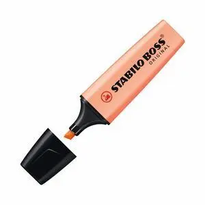 Marcador Stabilo Boss Original Naranja Pastel