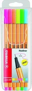 Pack Rotuladors Stabilo Fineliner 6 Colores