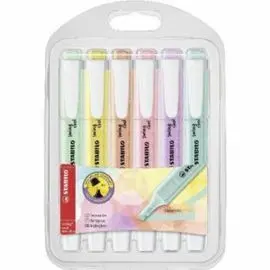 Estuche 6 Marcadores Fluorescentes Stabilo Pastel