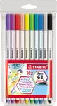 ROTULADOR STABILO PEN 68 BRUSH ESTUCHE DE 10 UDS