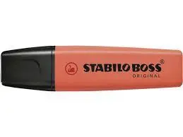 Marcador Stabilo Boss Pastel Coral Meloso
