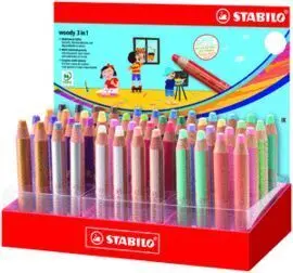 Lapiz Stabilo Woody 3 en 1 Pastel 48 uds Surtidas+