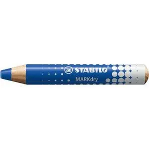 Lapiz Stabilo Markdry Pizarra Blanca Azul