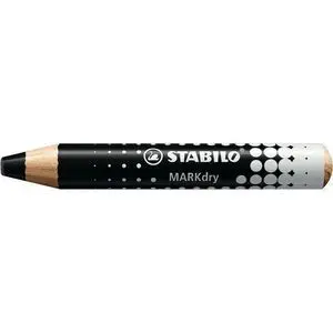 Lapiz Stabilo Markdry Pizarra Blanca Negro