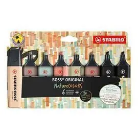 Marcador Stabilo Boss Original Naturecolors 8 Colo