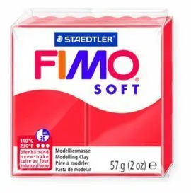Pastilla 57Grs Fimo Soft Rojo Indian