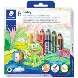 Lapiz Buddy 140 6 Colores Basicos