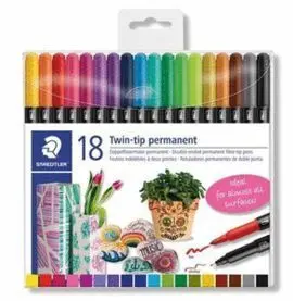 Rotulador Staedtler Doble Punta Permanentes 3187 1