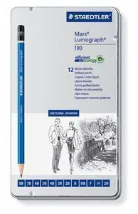 Lapiz Staedtler Mars Lumograph 12 Graduaciones Bla
