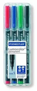 Rotulador Lumocolor 318Wp4 Fino B/4 Surtido