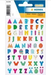 Pegatinas Magic Letters Transpuffy