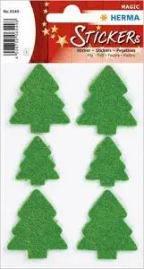 Pegatinas Magic Arboles de Navidad Fieltro