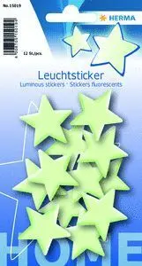 Sticker Mini Estrellas Brillo Oscuridad 8,4X12Cm