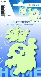 Sticker Brillo Oscuridad 8,4X12Cm Fantasmas