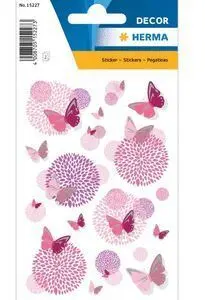 Pegatinas Decor Butterfly Flower Silver