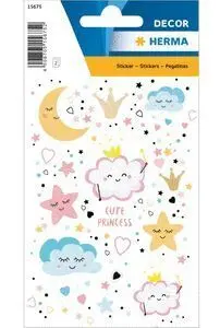 Pegatinas Decor Cute Princess Glittery