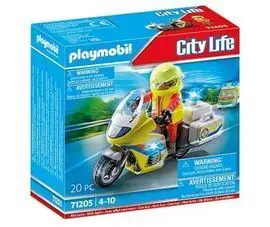 Playmobil Moto de Emergencias con Luz Intermitente