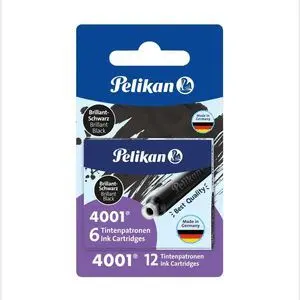 Cartuchos Pelikan 4001 Tp6 Negro Bl2