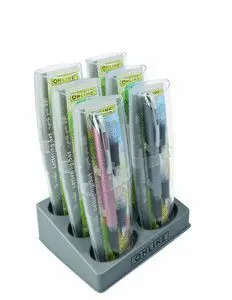 Expositor 6 Sets Pluma Lettering College Surtido