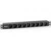REGLETA ALIMENTACION EQUIP RACK 19 1U 9 TOMAS 3500