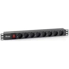 Regleta Equip Rack 19 1U 8 Tomas 3500W Interruptor