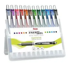Boligrafo Bl77 Energel de Luxe 12 Colores Surtidos