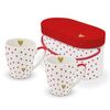 SET TAZAS LITTLE HEARTS REAL GOLD