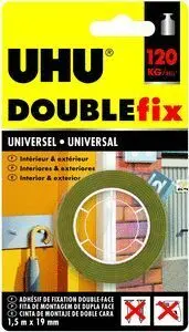 Cinta Doble Cara Uhu 1,5 Mts Universal Interior/Ex