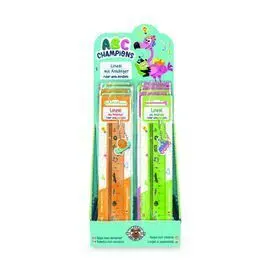 Regla Abc5 de 15 cm con Colgante 4 Modelos Surtido