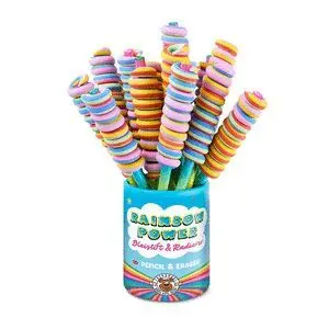Expositor 16 Lapices y Gomas de Borrar Lollipop
