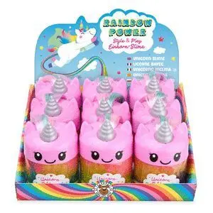 Expositor 9 Bote Slime Style Play Unicornio
