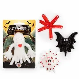 Expositor 16 Figura Pegajosa Halloween