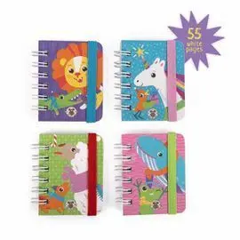 Expositor 20 Libreta Mini con Cinta Elastica Surti