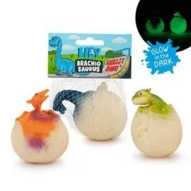 Expositor 12 Squeezy Dinosaurio para Apretar Gitd