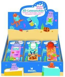 Expositor 12 Marcapaginas 3D Splish Splash Surtido